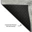 Tapis gris Cerrito lavable à la machine de qualité supérieure-105951158
