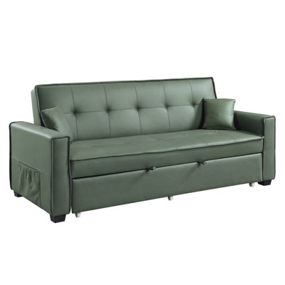Canapé réglable Lenord Octavio avec 2 coussins, tissu Lenord
