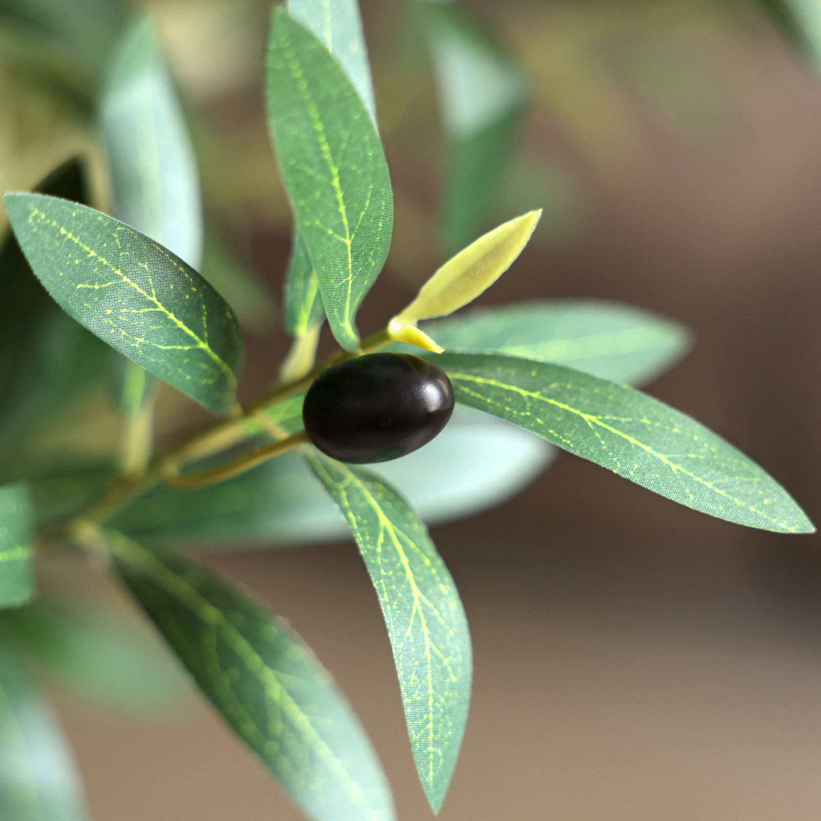 Tasmin Artificial Olive Tree in White Planter, 60