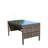 Outdoor Patio Furniture 1 Coffee Table With Clear Tempered Glass