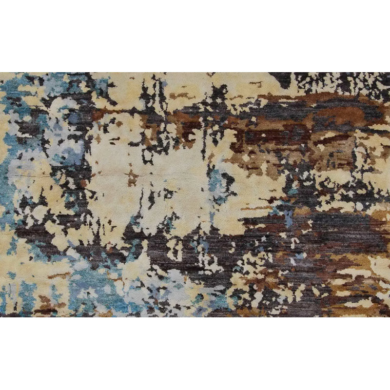 Geometric Hand Knotted 147cm X 200cm Area Rug