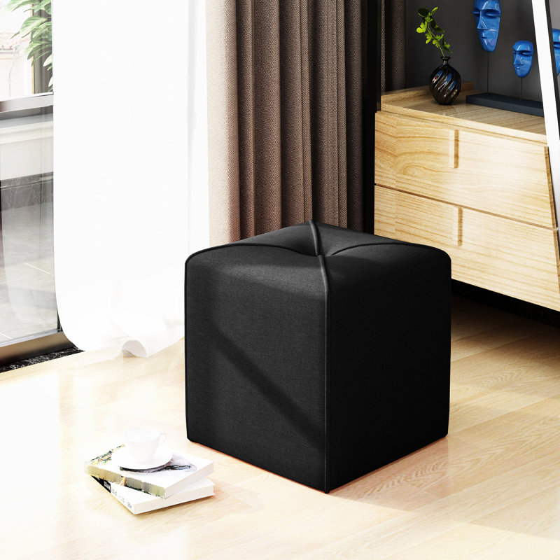 Gris anthracite - Rehaussez votre confort Tissu 17 x 16,5 x 16,5 pouces sans assemblage requis