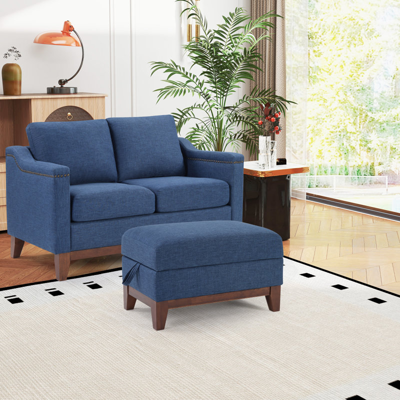 Edgell 2 - Piece Sofa Set, Blue