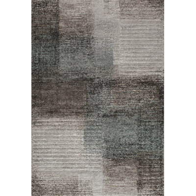 Orren Ellis Textures Hanatis Brown Area Rug