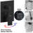 Male NPT Shower Faucet Set, Waterfall Shower System For Bathroom, High Pressure 10" Rain Shower Head And Handheld Shower Spray, Wall Mount Tub Faucet Shower Valve With Trim And Diverter, Matte Black