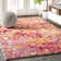 Lasley Contemporary POP Modern Abstract Pink/Orange Rug