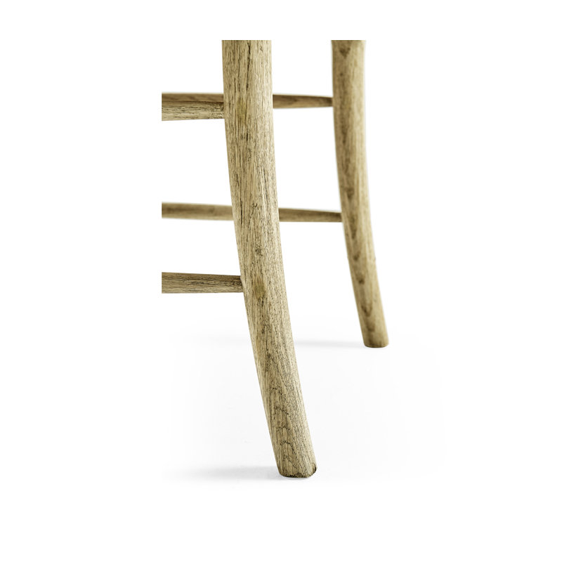 Doppler Upholstered Dining Chair, Stripped Oak