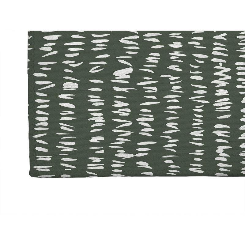 Tapis d'extérieur antidérapant Crop Row, Tapis de couloir 2 pi 6 po x 8 pi