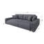 6 Seater Corduroy Sofa Bed-1887864252