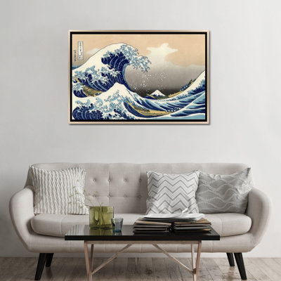 The Great Wave at Kanagawa, 1829 by Katsushika Hokusai - Gallery-Wrapped Canvas Giclee