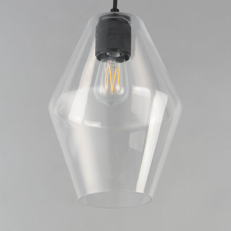 Geode-Mini Pendant, Black