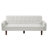 74" Mid-Century Faux Leather Tufted Futon Upholstered Adjustable Backrest Sofa Bed-714722775
