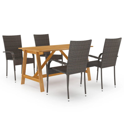 Ensemble de salle à manger rectangulaire pour 4 personnes 21,9 po Darcey-Lee