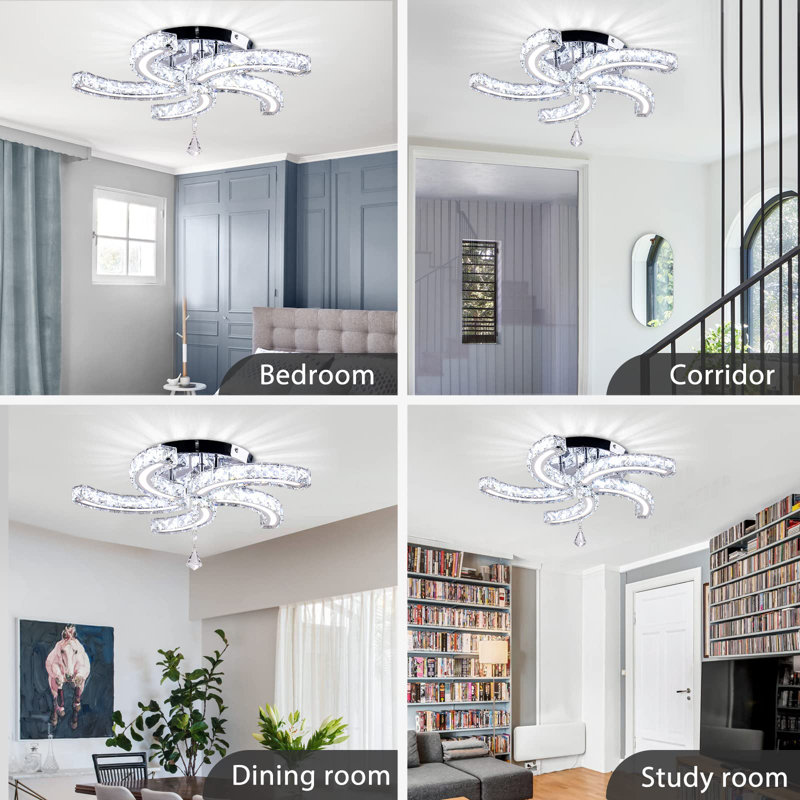 Caleta LED Geometric Chandelier