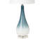 Isau - Ensemble de 2 lampes de table en verre de 30,5 po - Finition bleue et blanche-527660730
