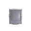 Fauteuil coulissant pivotant en tissu gris Zeger