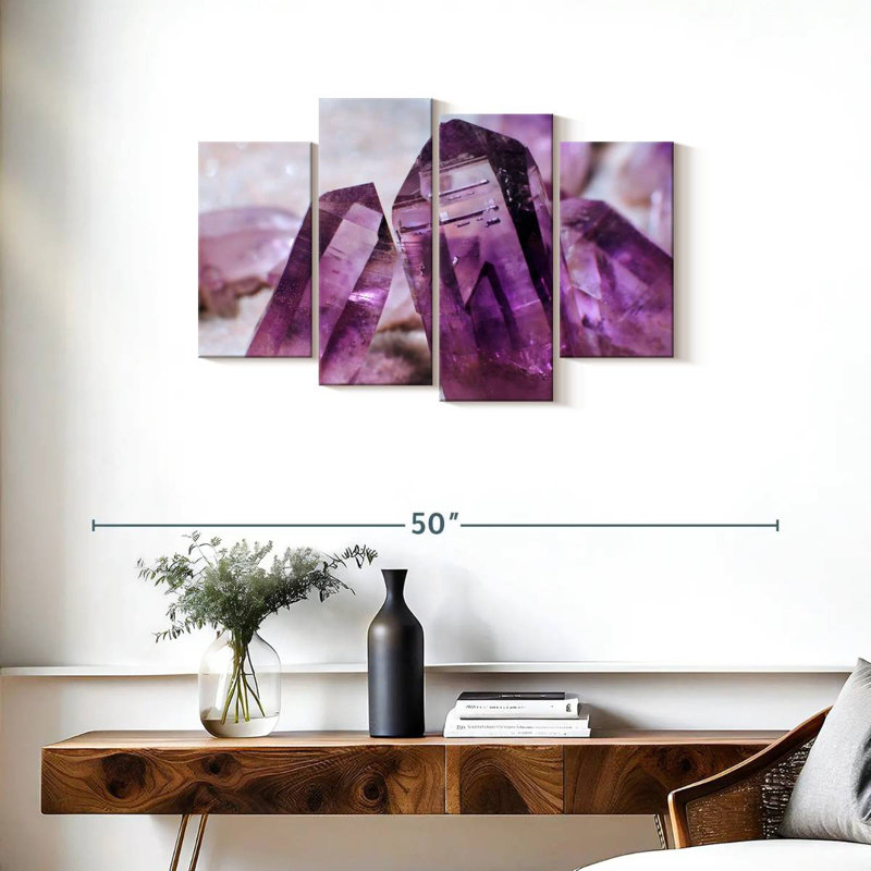 Améthyste mauve Alvord, H 22 po x l 36 po