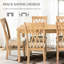 Table de salle à manger de 60 po x l 36 po avec 6 chaises de salle à manger en bois