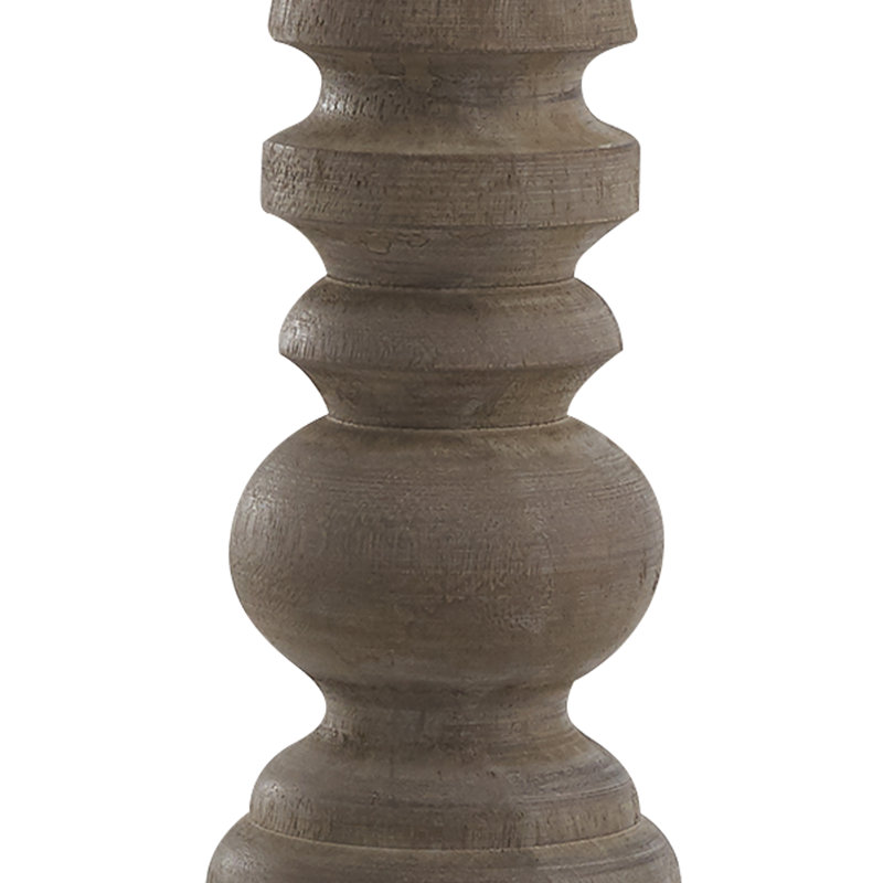 Bougeoir en bois 18 po Ophelia & Co. Brighton, gris