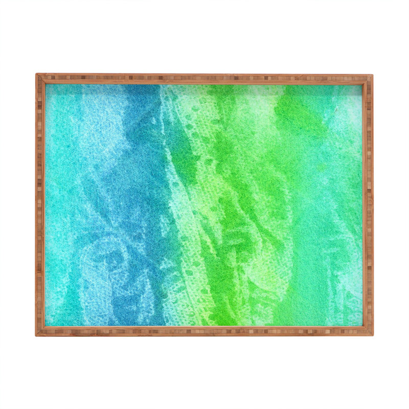 Plateau de table repose-pieds/basse caraïbes sea par laura trevey, H 2 po x l 18 po x p 14 po