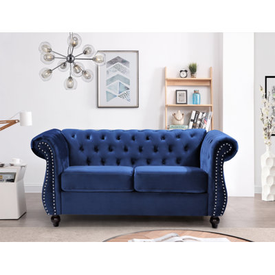 Chesterfield 67.6'' Velvet Loveseat