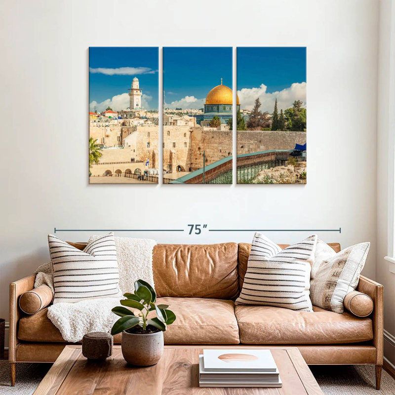 Rorry Old Jerusalem Landmarks, 36" H x 57" W