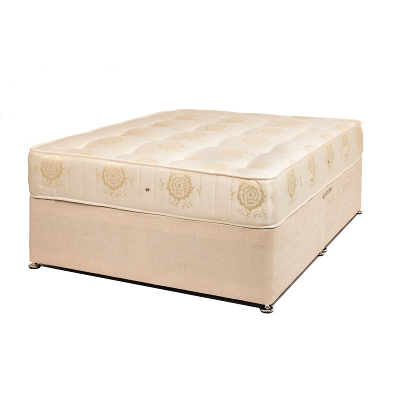 Orthopaedic Divan Bed Set, Small Double (4'), No Drawer