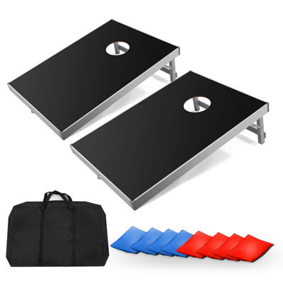 Freeport Park Aluminium Foldable Cornhole Set with Carrying Case