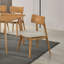 Ensemble de salle à manger décontracté 5 pièces pour table et chaises d'appoint en tissu beige-512370101