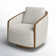 Nieve Upholstered Swivel Barrel Chair