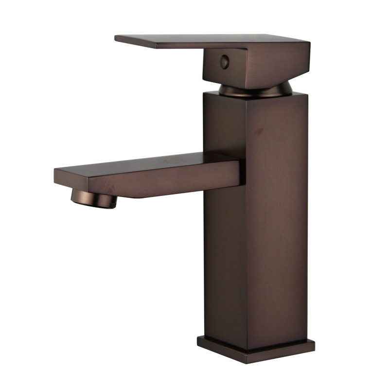 Robinet pour salle de bain à un trou avec ensemble de drain Granada, Bronze huilé