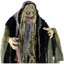 Haunted Hill Farm taille réelle 5,6 pi Posable sorcière de marais avec lumières et son, décoration d'Halloween intérieure / extérieure couverte