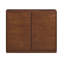 Buffet de couleur noyer, armoire de buffet avec 2 trous de sortie, armoire de rangement pour entrée, couloir, salon, cuisine, salle à manger, 39 po x 9,25 po x 32,63 po