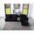 Reversible Sectional: Velvet, Storage, Charging, 4 Black Sectional With Storage Compartment, , And Design