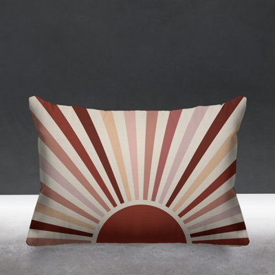 Abstract Outdoor Reversible Throw Pillow