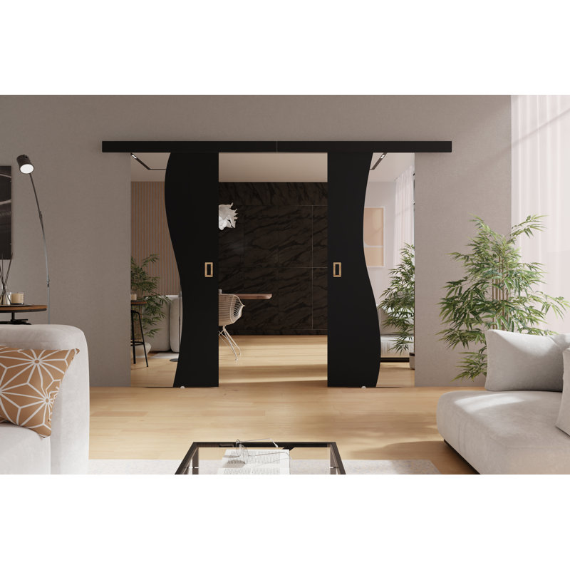 Benius 2 Door, Black, 154cm x 205cm