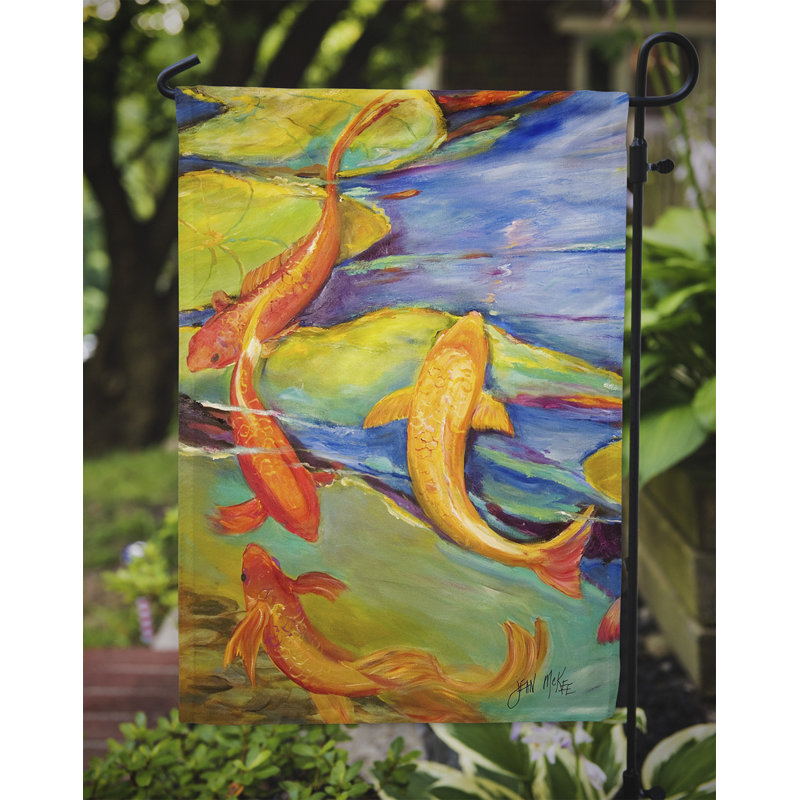 Drapeau de jardin à 2 côtés koi