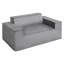 Loveseat Sofa, 63-Inch 2-Seats Couch for Living Room, Modern Small Corduroy Couch with Pocket Springs, Soft Cushions, Comfy Loveseat for Bedroom, Office or Apartment, No Assembly Required, Gray