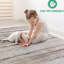 Tapis rayé brun 5 x 7 par Loom &