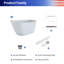 Baignoire autoportante en acrylique de 63 pouces, baignoire autoportante profonde avec drain escamotable et trop-plein intégré, blanc brillant, certifié cUPC