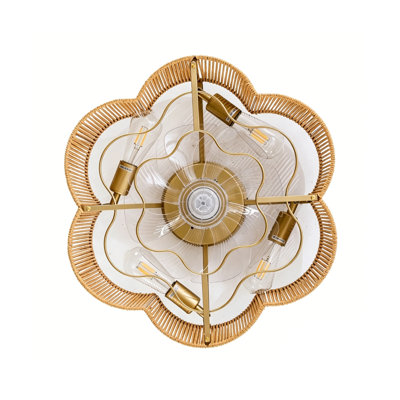 Nouveau ventilateur de plafond encastrable de 19 po à cordon de papier avec pales en ABS, application et télécommande, six réglages de vitesse avec rotation avant et arrière et un moteur à courant continu silencieux pour les chambres à coucher, les appartements et les chambres de bébé