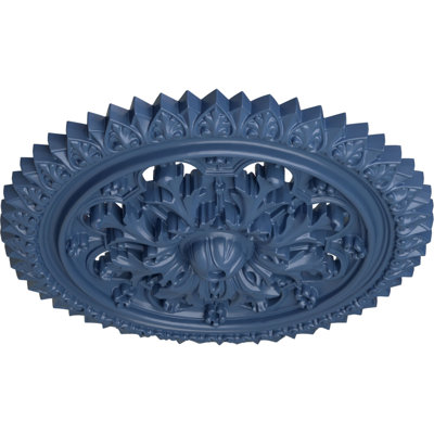 Endurathane York Ceiling Medallion, 21 5/8"OD x 2 1/2"P (Fits Canopies up to 3 5/8"), Hand-Painted Americana Finish