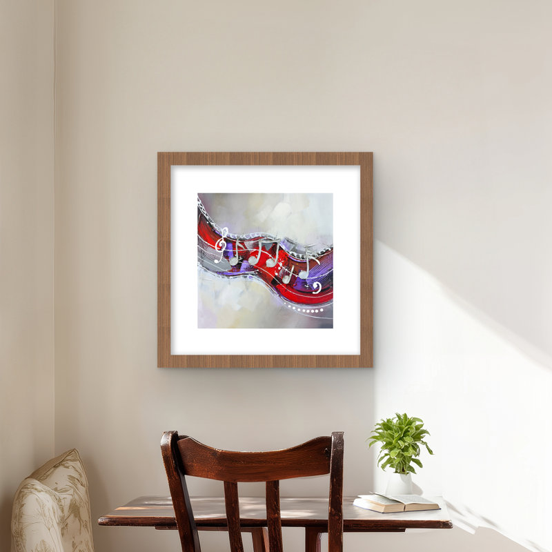 Symphonie | Imprimé mat contemporain encadré pour salon