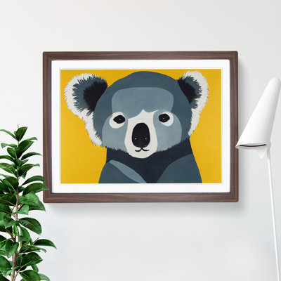Koala Bear Modern Abstract - Single Picture Frame Print
