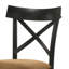 Chaise d'appoint brune et noire (ensemble de 2)
