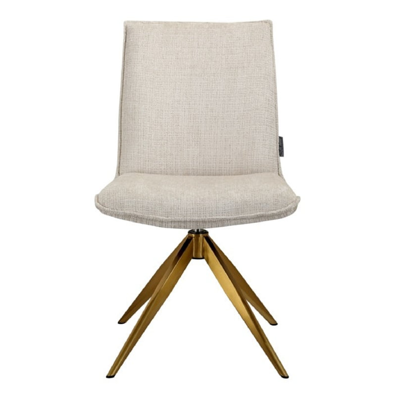 Chaise d'appoint pivotante rembourrée