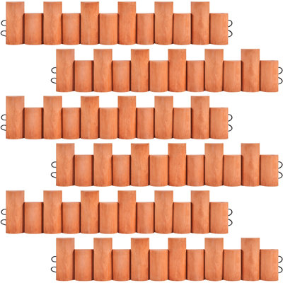 Bordure de clôture de jardin en bois H 7 po x l 33 po