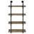 Black And Rustic Oak 4-Tier Wall Shelf-125336507