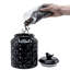 3549 ml Black Decorative Kitchen Canisters & Storage Jars with Lid