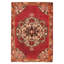 Tapis rouge anadol noué à la main de conception unique 4 pi 2 po x 6 pi 3 po